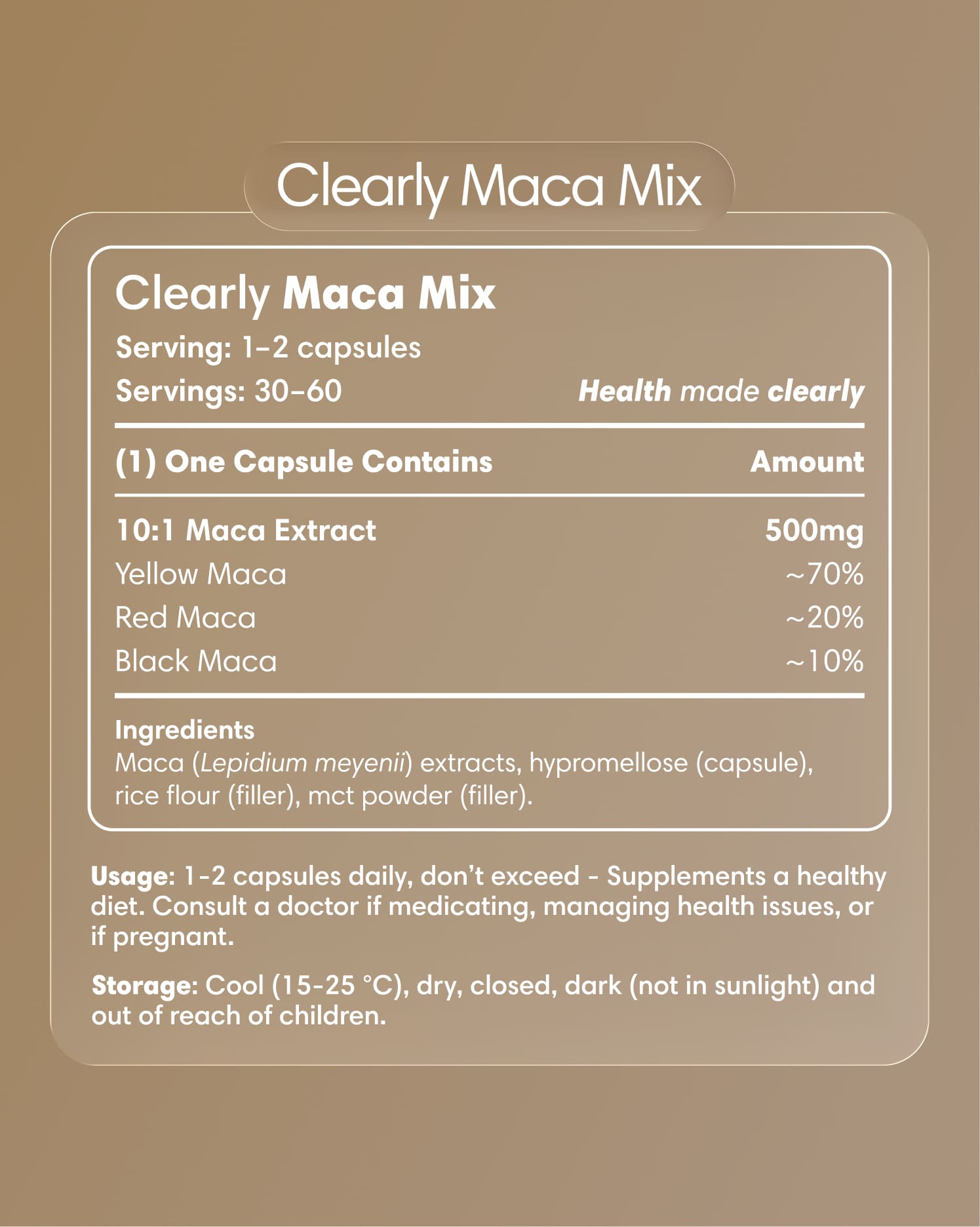  Clearly - Maca Mix